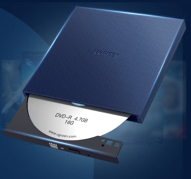 绿联 8倍速 USB外置移动光驱 DVD光盘刻录机