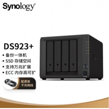 群晖（Synology）DS923+ 双核心 4盘位 NAS网络存储服务器