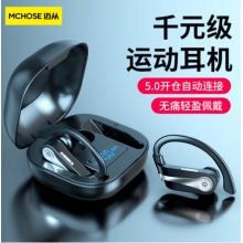 迈从（MCHOSE）迈从T30运动无线蓝牙耳机开放式耳夹式跑步挂耳式超长续航耳机 T30科技黑