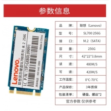 联想（Lenovo) 256GB SSD固态硬盘 M.2接口(SATA总线) SL700固态宝系列 2242板型