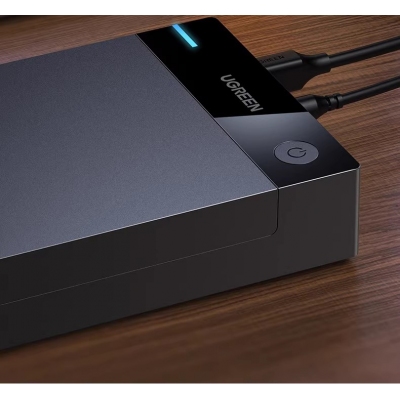 绿联USB3.0移动硬盘盒2.5 3.5英寸Type-C SATA串口台式笔记本固态机械SSD外置盒 Type-C3.0款【5Gbps】
