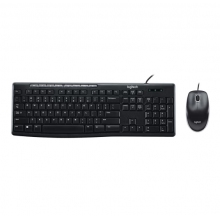 罗技（Logitech）MK200 有线键鼠套装 全尺寸 USB电脑台式机笔记本通用多媒体键鼠套装 MK200