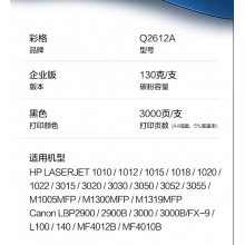 彩格适用惠普m1005硒鼓惠普1020硒鼓q2612a 12a 1020plus 1010 1012 1015 1018佳能lbp2900+打印机硒鼓墨盒