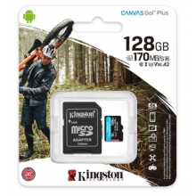 金士顿（Kingston）128GB TF（MicroSD）存储卡 行车记录仪 手机内存卡 U3 V30 A2 4K 读速170MB/s兼容手机平板无人机