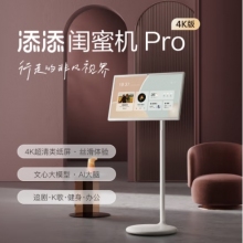 添添闺蜜机Pro 4K版(8+256GB)小度平板电视音响 移动随心屏27英寸大屏
